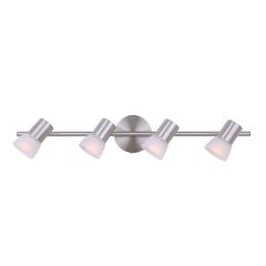 Hudson 4 Light A15 Or R16 60 Watt Brushed Nickel Track Light
