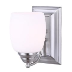 Griffin 1 Light A 100 Watt Brush Pewter Vanity Light