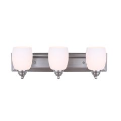 Griffin 3 Light A 100 Watt Brush Pewter Vanity Light