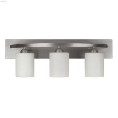 Hampton 3 Light A19 100 Watt Brushed Pewter Vanity Light