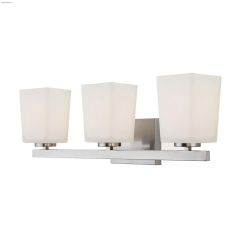 Hartley 3-Light Brushed Nickel Vanity Fixture