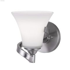 Rue 1 Light A 60 Watt Brushed Nickel Vanity Light