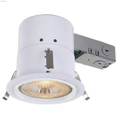 1 Light BR30\/PAR30L 65\/75 Watt White 4-1\/2\" Light Fixture