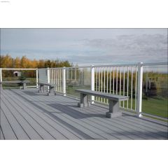 42" x 2-1/2" x 2-1/2" White Line Post