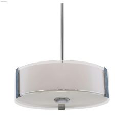 Zurich 3 Light 100 Watt Chrome Pendant Light