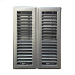 3\" x 10\" Slate Louvered Design Floor Register
