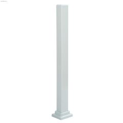 3\" x 3\" x 46-1\/2\" White Stair Post