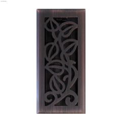 4\" x 10\" Oil Rubbed Bronze Vine Design Floor Register