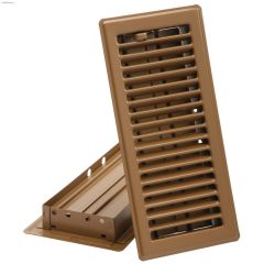 4\" x 12\" Brown Louvered Design Floor Register