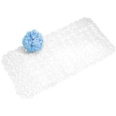 26-1\/2\" x 13-3\/4\" Clear Pebble Bath Mat