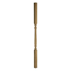 1-3/8" x 36" Brown Pressure Treated Colonial Spindle