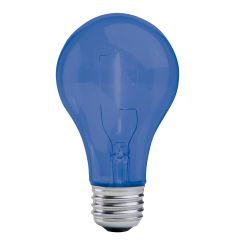 Blue 25 Watt E26 Medium A19 Incandescent Bulb