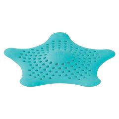6-1\/2\ x 6-1\/2\" x 1\/2\"" Surf Blue Starfish Hair Catcher"""