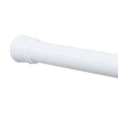 1-1\/4\ 42 - 72\" White Adjustable Tension Shower Rod"""