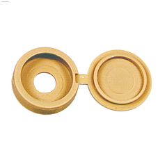 0.19\" x 1\/4\" Nylon Beige Screw Cover-2\/Pack