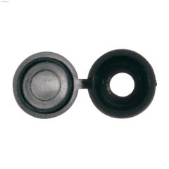 1\/4\" x 1\/4\" Nylon Black Screw Cover-2\/Pack