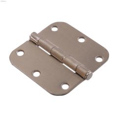 3-1\/2\" Satin Nickel Full-Mortise Residential Door Butt Hinge