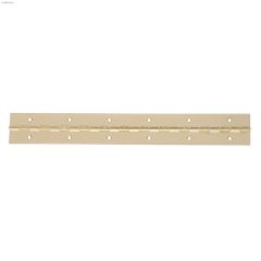 72\" x 1-1\/2\" Brass Plated Continuous Hinge