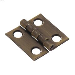 2-1\/2\" x 1-3\/4\" Antique Brass Solid Brass Broad Hinge-2\/Pack
