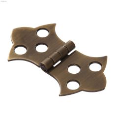 1-11\/16\" x 3-1\/16\" Antique Brass Solid Brass Hinge-2\/Pack