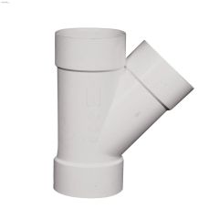 4\" Hub PVC 45 Degree Sewer Wye
