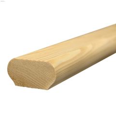 1-1\/8\" x 2-1\/8\" x 8' Finger Jointed Pine Hand Rail