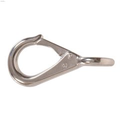 3\/4\" x 3-1\/4\" Stainless Steel Fixed Eye Quick Snap