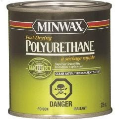 946 mL Satin Clear Fast Drying Polyurethane Wood Stain