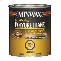 946 mL Semi-Gloss Clear Fast Drying Polyurethane Wood Stain