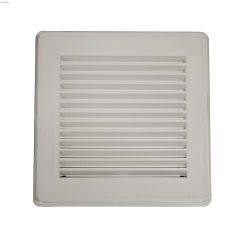 Duraflo 8.03\" x 8.03\" White Wall Vent With Collar