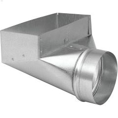 4\" x 10\" x 5\" Galvanized 30 ga. Angle Boot