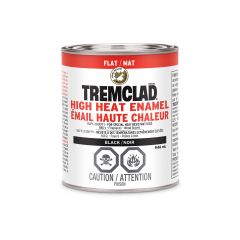 Tremclad 946 mL Can Flat Black High Heat Enamel