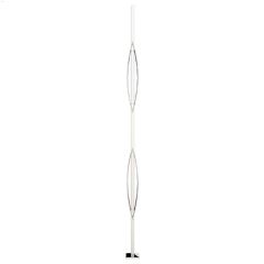 41\" x 1-3\/8\" x 1-5\/8\" Square Urban 2 Leaf Baluster