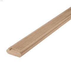 8' x 3\/4\" x 2-1\/4\" Solid Oak Shoe Rail With Fillet