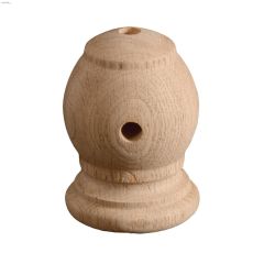 4' x 2-7\/8\" x 2-7\/8\" Solid Oak Handrail Bracket Kit