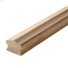 12' x 1-5\/8\" x 2-1\/4\" Solid Oak Full Hand Rail