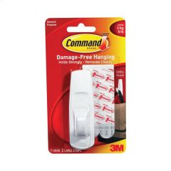 Command\u2122 White Large Utility Hook With Strip