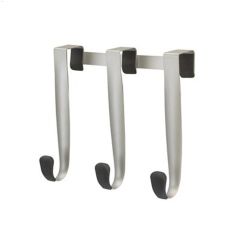 Schnook Black\/Nickel 3 Over The Door Hook