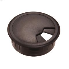 2-3\/8\" Opening Gray Plastic Breakaway Desk Grommet-1\/Pack