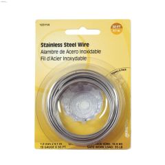 18 Gauge x 30' Stainless Steel Wire