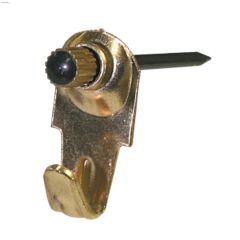 Brass Plated One Nail Classic Hanger-3\/Pack
