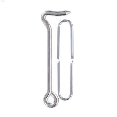 6\" Zinc Plated Heavy Gate Hook With Staple