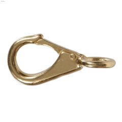 11\/16\" x 3-3\/16\" Solid Brass Fixed Eye Quick Snap
