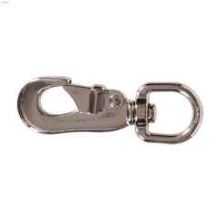 3\/4\" x 3-1\/2\" Nickel Plated Swivel Eye Cap Snap