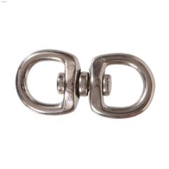 5\/8\" x 2-1\/2\" Nickel Plated Double Eye Swivel