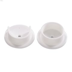 1-3\/8\" White Plastic Pole Socket Set