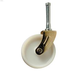 1-5\/8\" White Light Duty Swivel Plate Caster