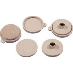 FeltGard\u00ae 1-1\/2\" Beige Heavy Duty Round Snap-on\/Snap-Off Pad
