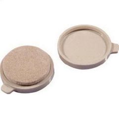 FeltGard\u00ae 1-1\/2\" Beige Round Snap-On\/Snap-Off RPCL Pad