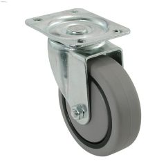3\" Dia x 3-13\/16\" Height Black Medium Duty Swivel Caster